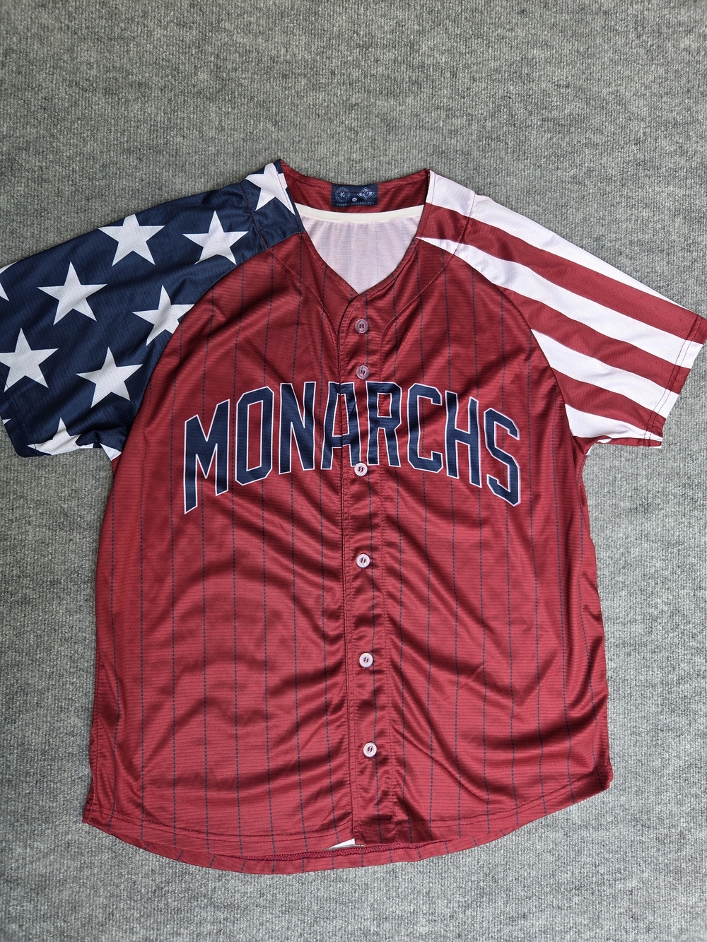 Kansas City Monarchs Salute To Service Jersey #24 Size-L